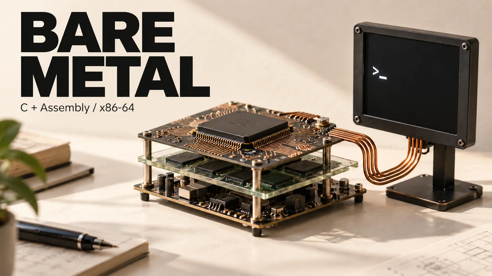 Bare Metal - A 64-bit kernel in C and Assembly